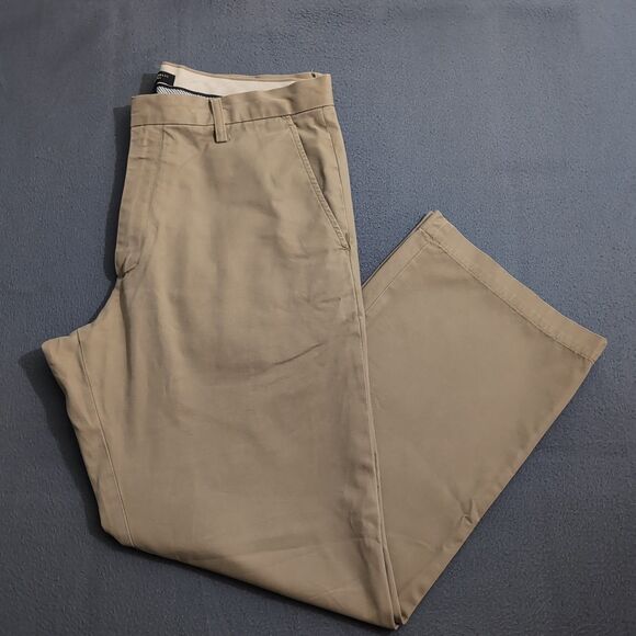 Banana Republic Men 34X30 (36X29.5) Brown Dawson Chino Straight Leg Pants - Picture 1 of 13
